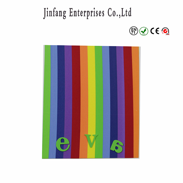 Multicolor Stripe Soft EVA Foam Sheet